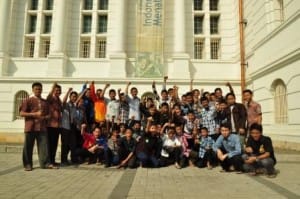 santri darunnajah di museum bi