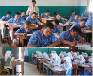 Foto Ujian Penjurusan MTs Aliyah-SMA Darunnajah